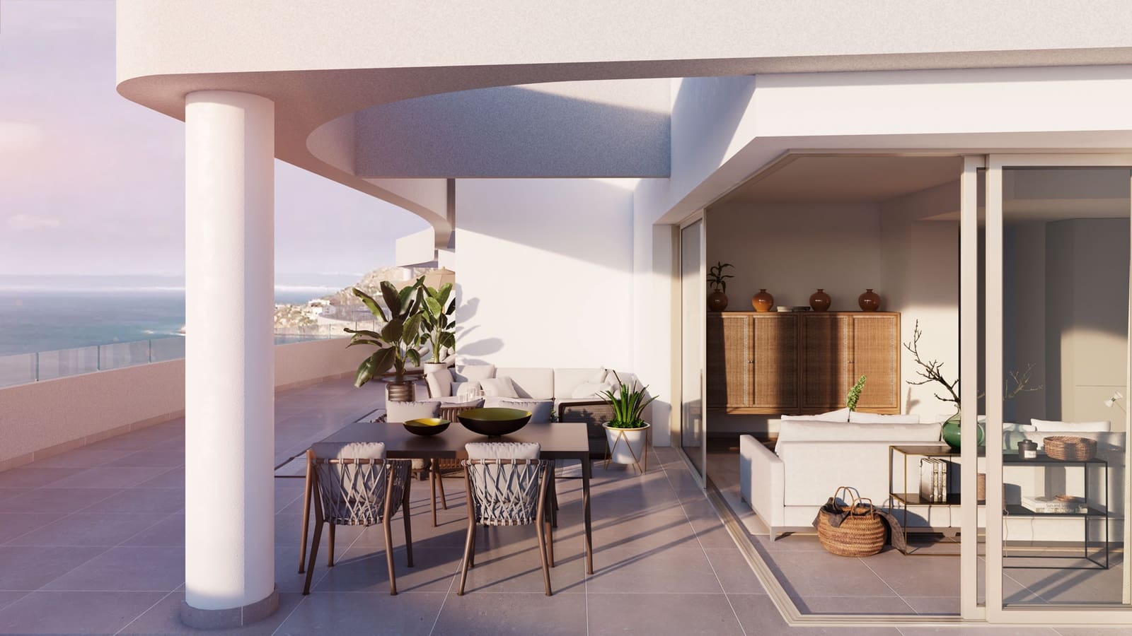 Ático de 2 habitaciones en Mijas Costa en venta con piscina garaje - 1.150.000 € (Ref: 5052767)