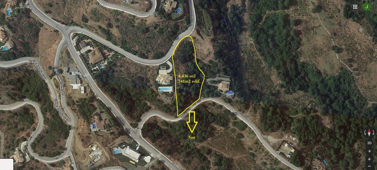 Byggetomt til salgs i Benahavis - € 950 000 (Ref: 5052849)
