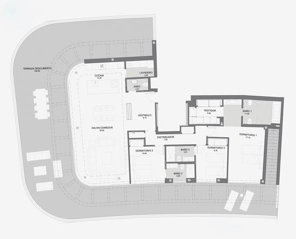 3 sovrum Takvåning till salu i Torremolinos med pool garage - 1 950 000 € (Ref: 5470422)