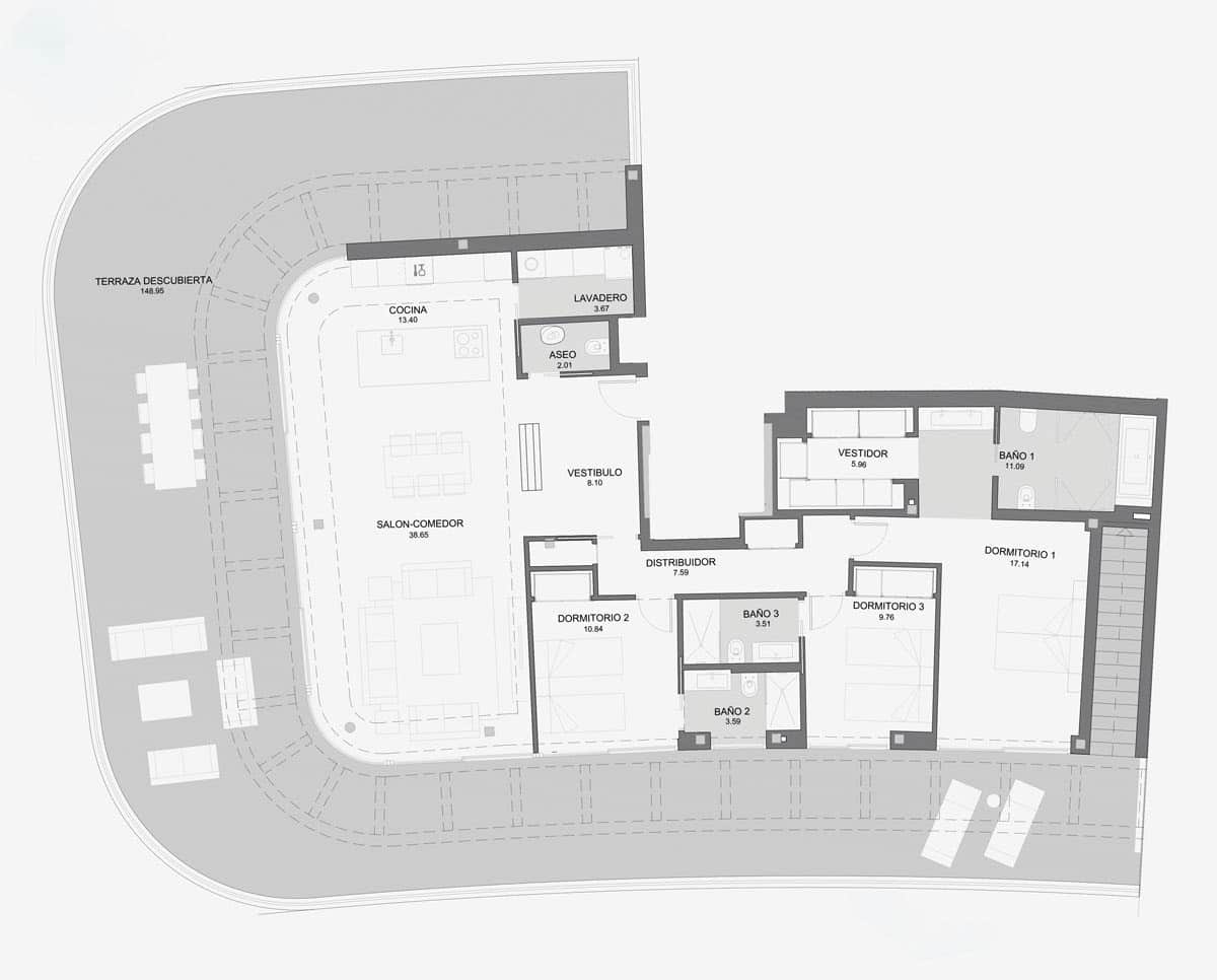 3 slaapkamer Penthouse te koop in Torremolinos met zwembad garage - € 1.950.000 (Ref: 5470422)