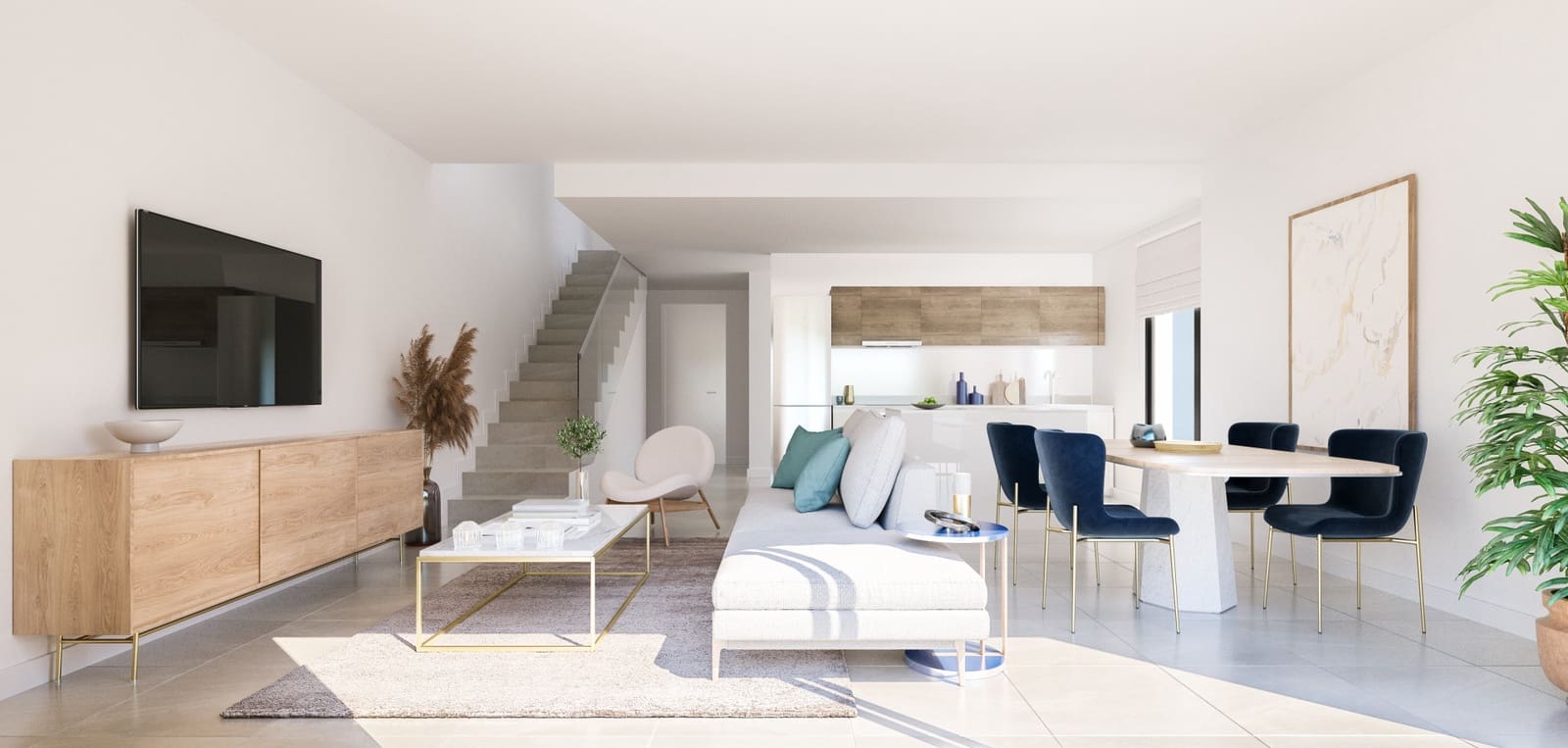 3 soverom Kjedet enebolig til salgs i Riviera del Sol med svømmebasseng garasje - € 444 000 (Ref: 7164674)