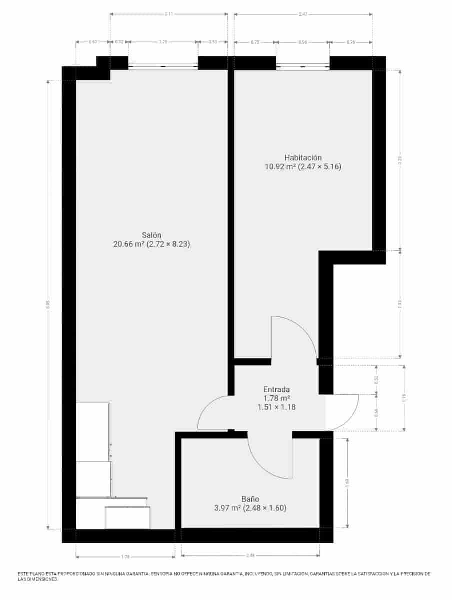 1 soverom Leilighet til salgs i Malaga by - € 169 765 (Ref: 8900078)