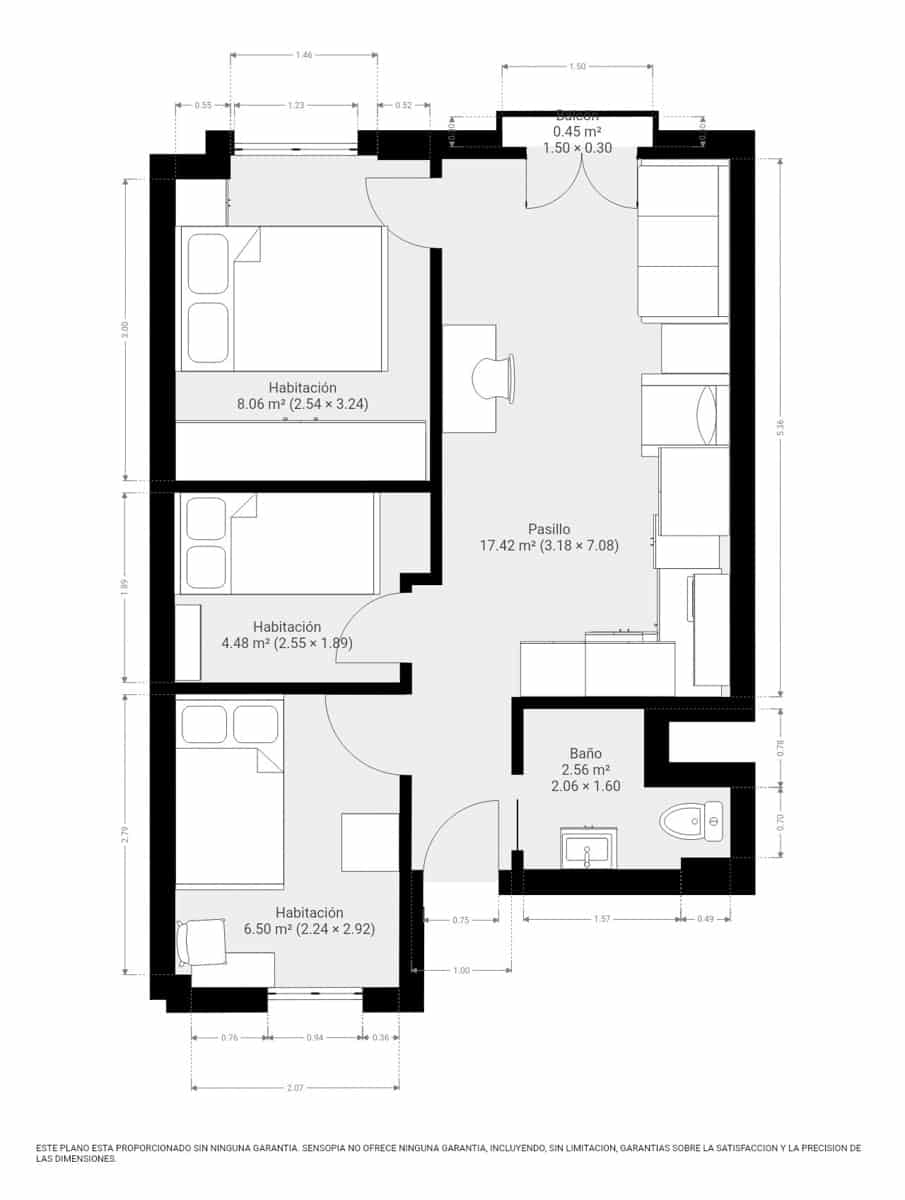 3 camera da letto Appartamento in vendita in Malaga citta - 312.000 € (Rif: 8929070)