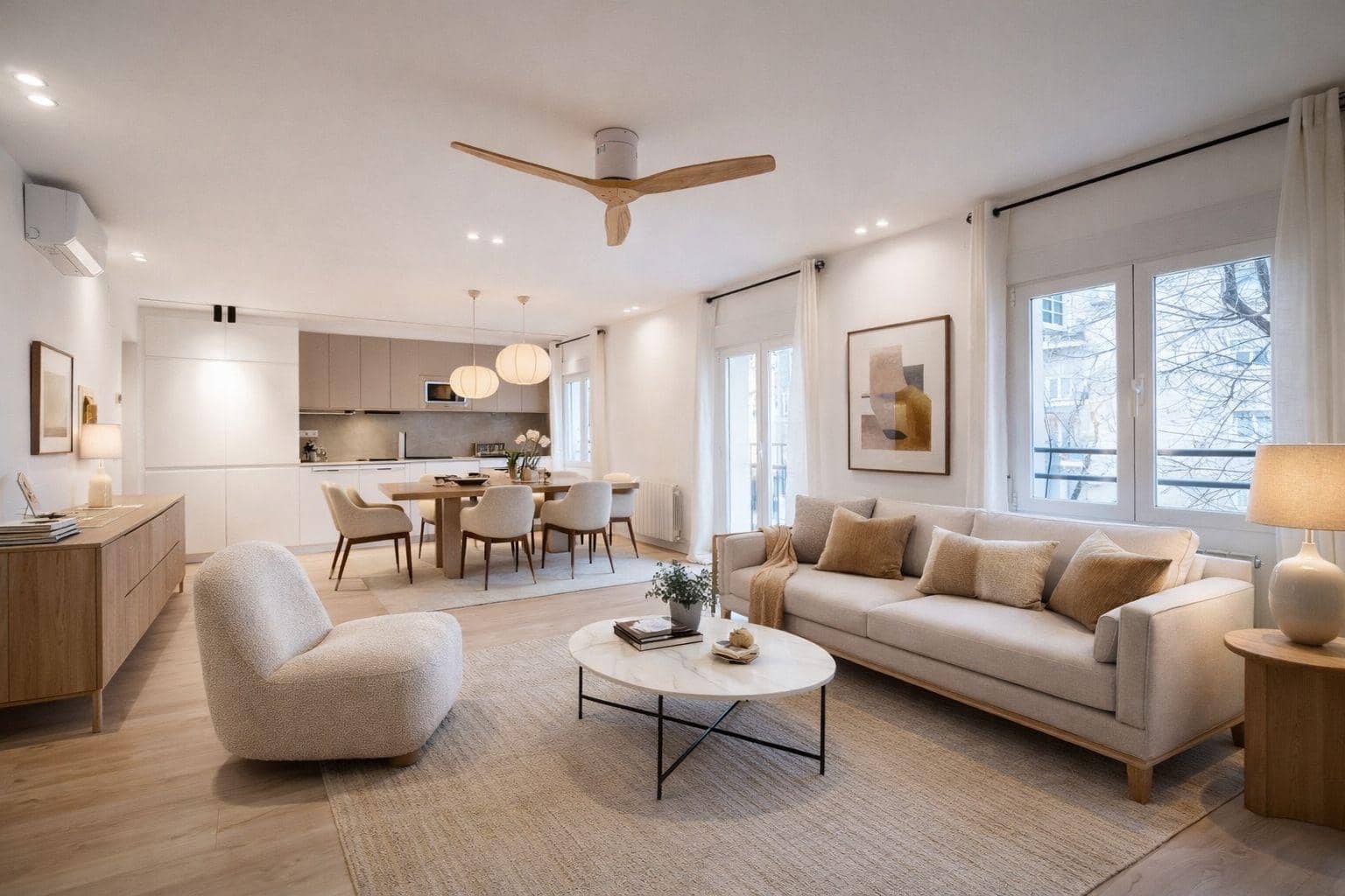 2 soveværelse Lejlighed til leje i Madrid by - € 2.450 (Ref: 9524071)