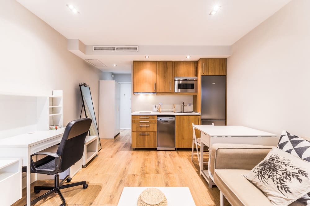 Appartement de 1 chambre à louer à Madrid ville - 1 300 € (Ref: 9921901)