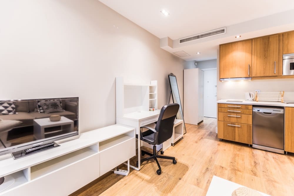 Appartement de 1 chambre à louer à Madrid ville - 1 300 € (Ref: 9921901)
