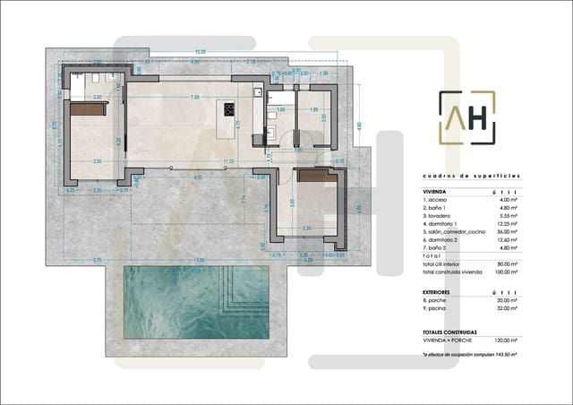 2 soveværelse Villa til salg i Jumilla med swimmingpool - € 350.000 (Ref: 9542199)
