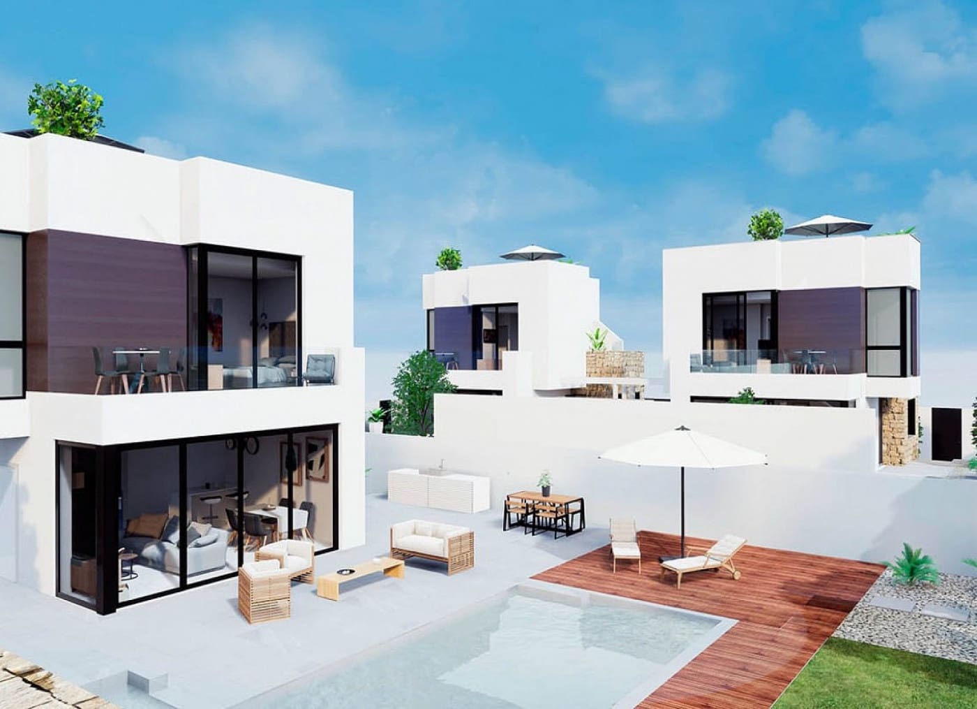 3 makuuhuone Huvila myytävänä paikassa Torrevieja mukana uima-altaan 
autotalli - 600 000 € (Ref: 6350874)