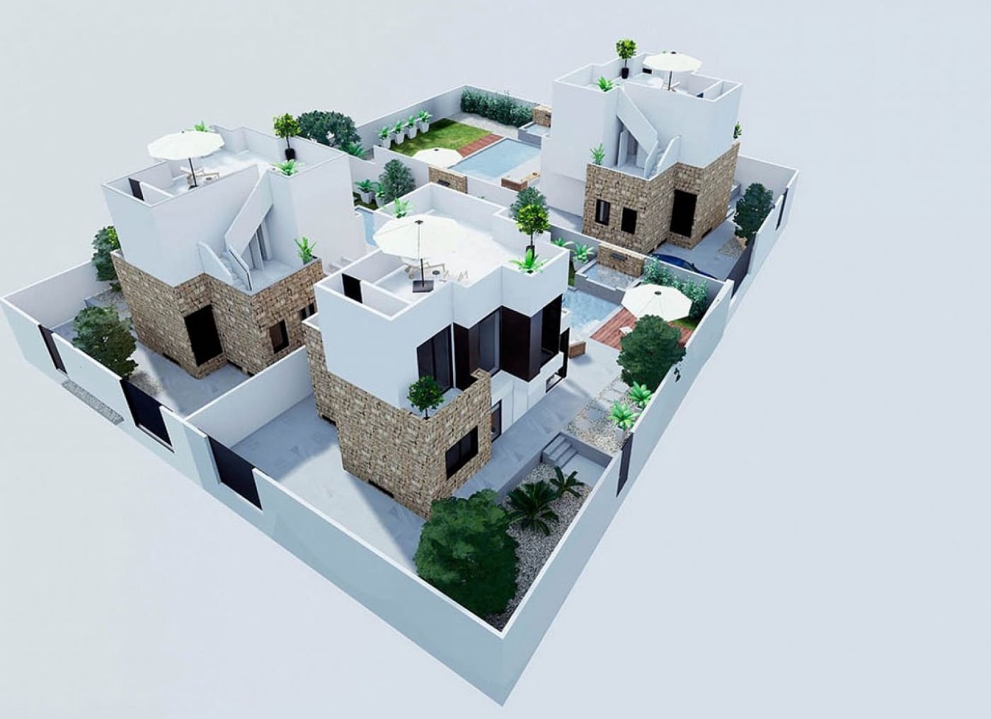 3 makuuhuone Huvila myytävänä paikassa Torrevieja mukana uima-altaan 
autotalli - 600 000 € (Ref: 6350874)