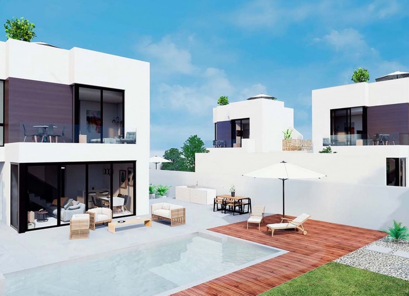 3 makuuhuone Huvila myytävänä paikassa Torrevieja mukana uima-altaan 
autotalli - 600 000 € (Ref: 6350874)