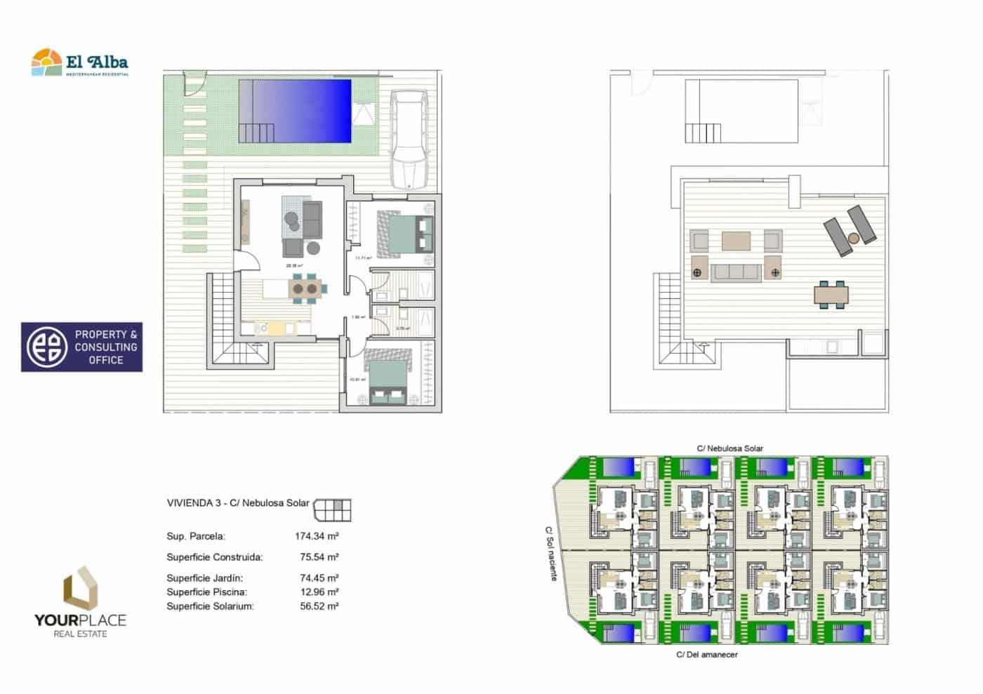 Chalet de 2 habitaciones en Roldan en venta con piscina - 314.900 € (Ref: 6858570)
