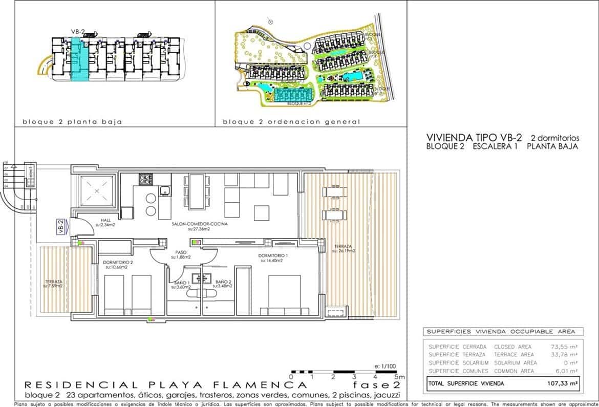 2 soverom Leilighet til salgs i Playa Flamenca med svømmebasseng garasje - € 325 000 (Ref: 6904342)