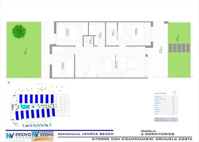 3 makuuhuone Bungalow myytävänä paikassa Villamartin, Orihuela mukana uima-altaan - 270 000 € (Ref: 7036735)