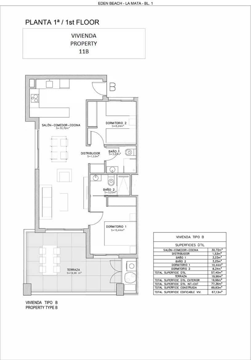 2 soverom Leilighet til salgs i Aguas Nuevas med svømmebasseng garasje - € 260 000 (Ref: 7211689)