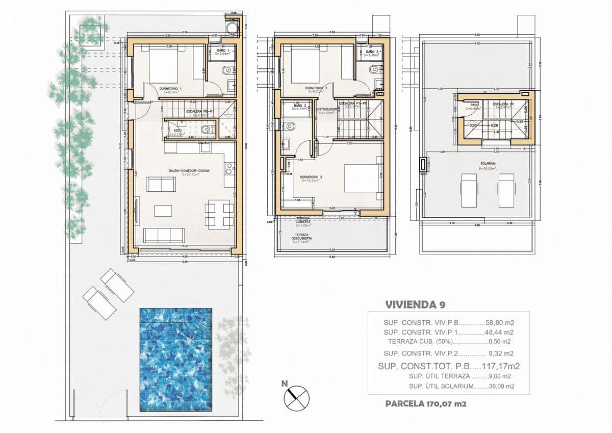 3 sovrum Villa till salu i Pilar de la Horadada - 329 900 € (Ref: 7227324)