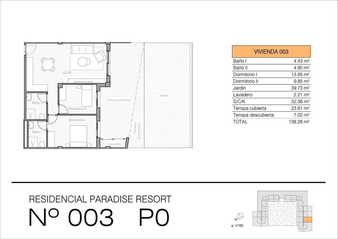 3 bedroom Apartment for sale in San Miguel de Salinas with pool - € 289,900 (Ref: 7343432)