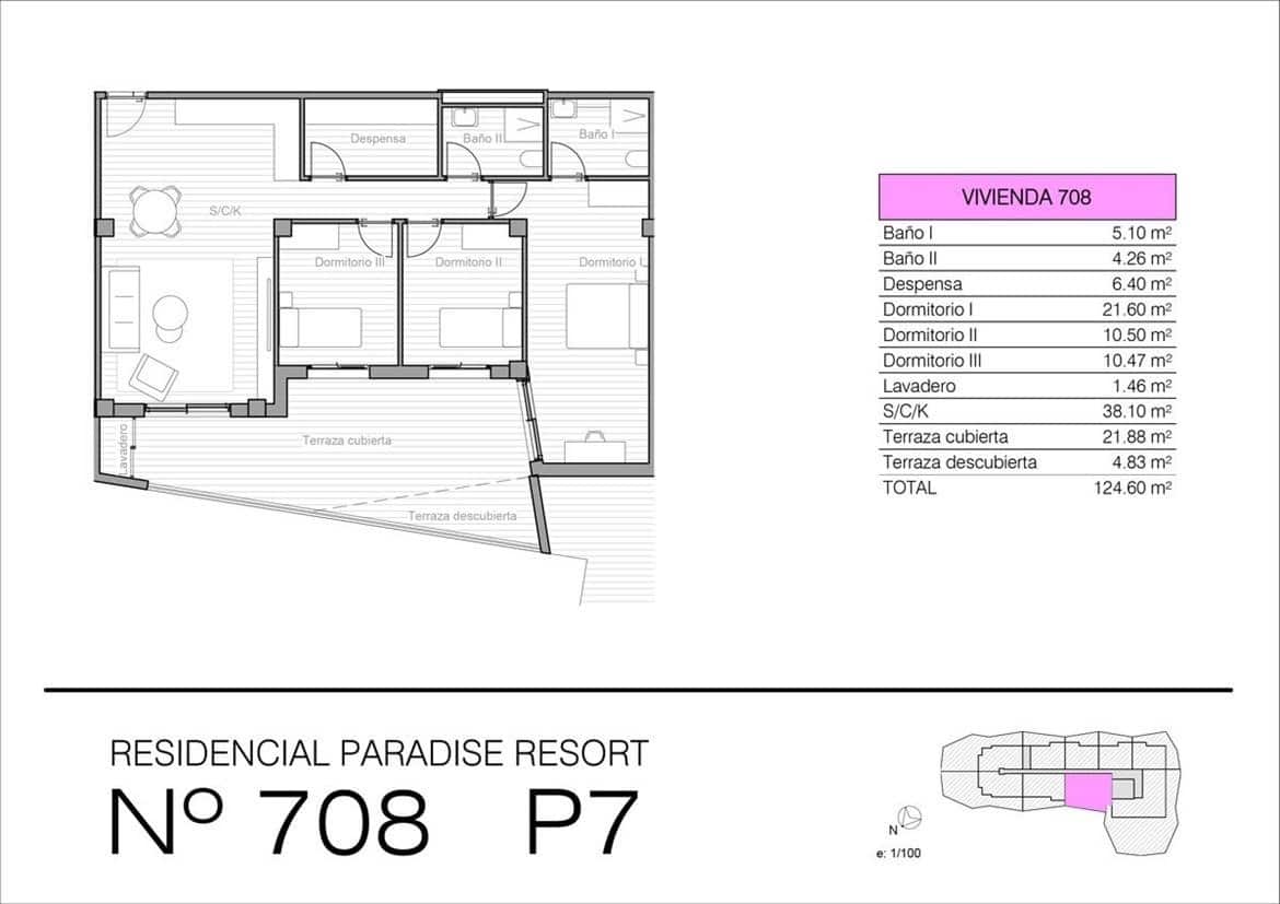 3 bedroom Apartment for sale in San Miguel de Salinas with pool - € 289,900 (Ref: 7343432)