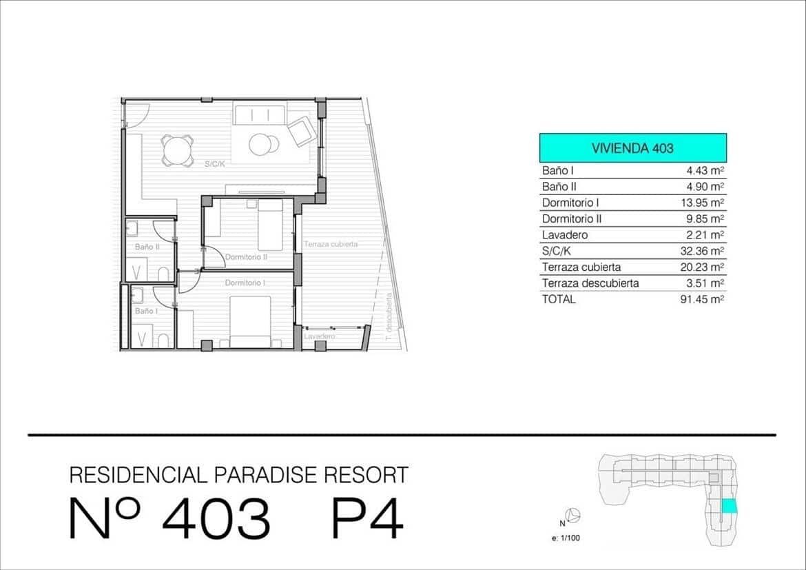 3 bedroom Apartment for sale in San Miguel de Salinas with pool - € 289,900 (Ref: 7343432)