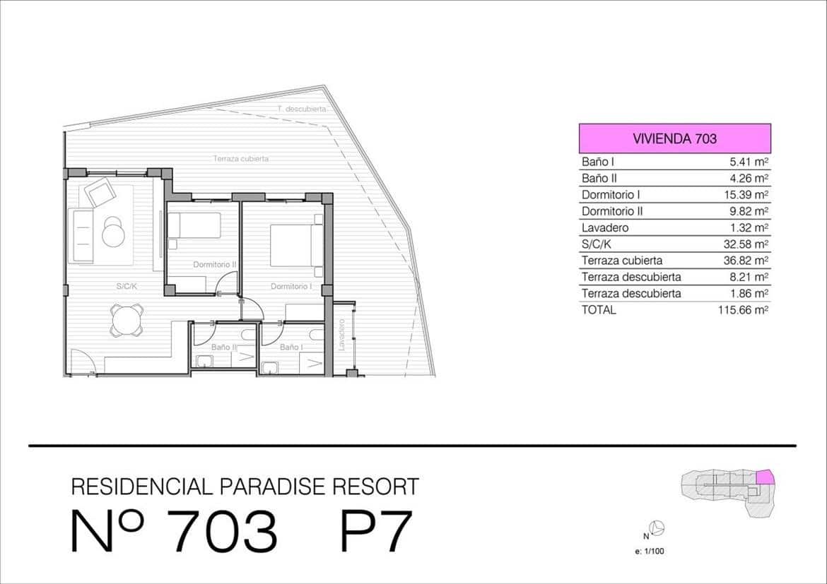 3 bedroom Apartment for sale in San Miguel de Salinas with pool - € 289,900 (Ref: 7343432)