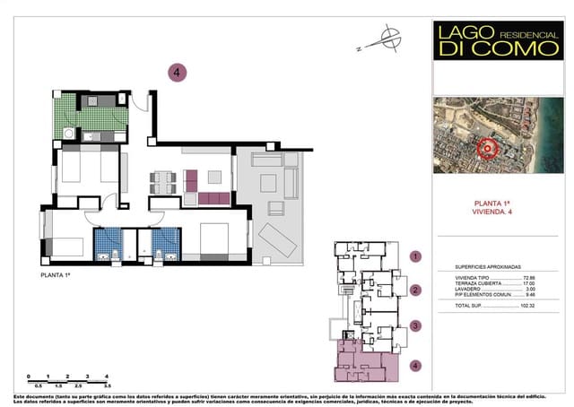 2 sovrum Lägenhet till salu i Mil Palmeras, Pilar de la Horadada med pool - 305 000 € (Ref: 8093811)