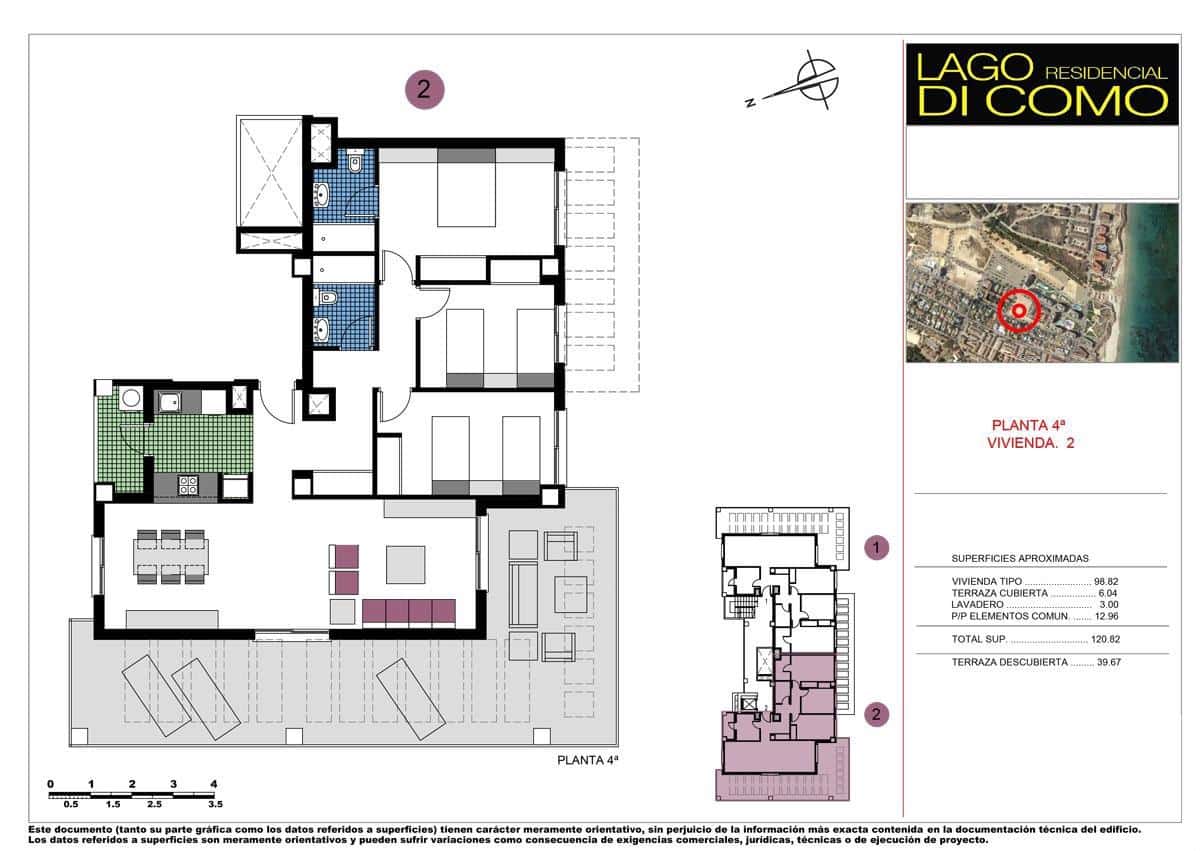 2 bedroom Apartment for sale in Pilar de la Horadada with pool - € 305,000 (Ref: 8093811)