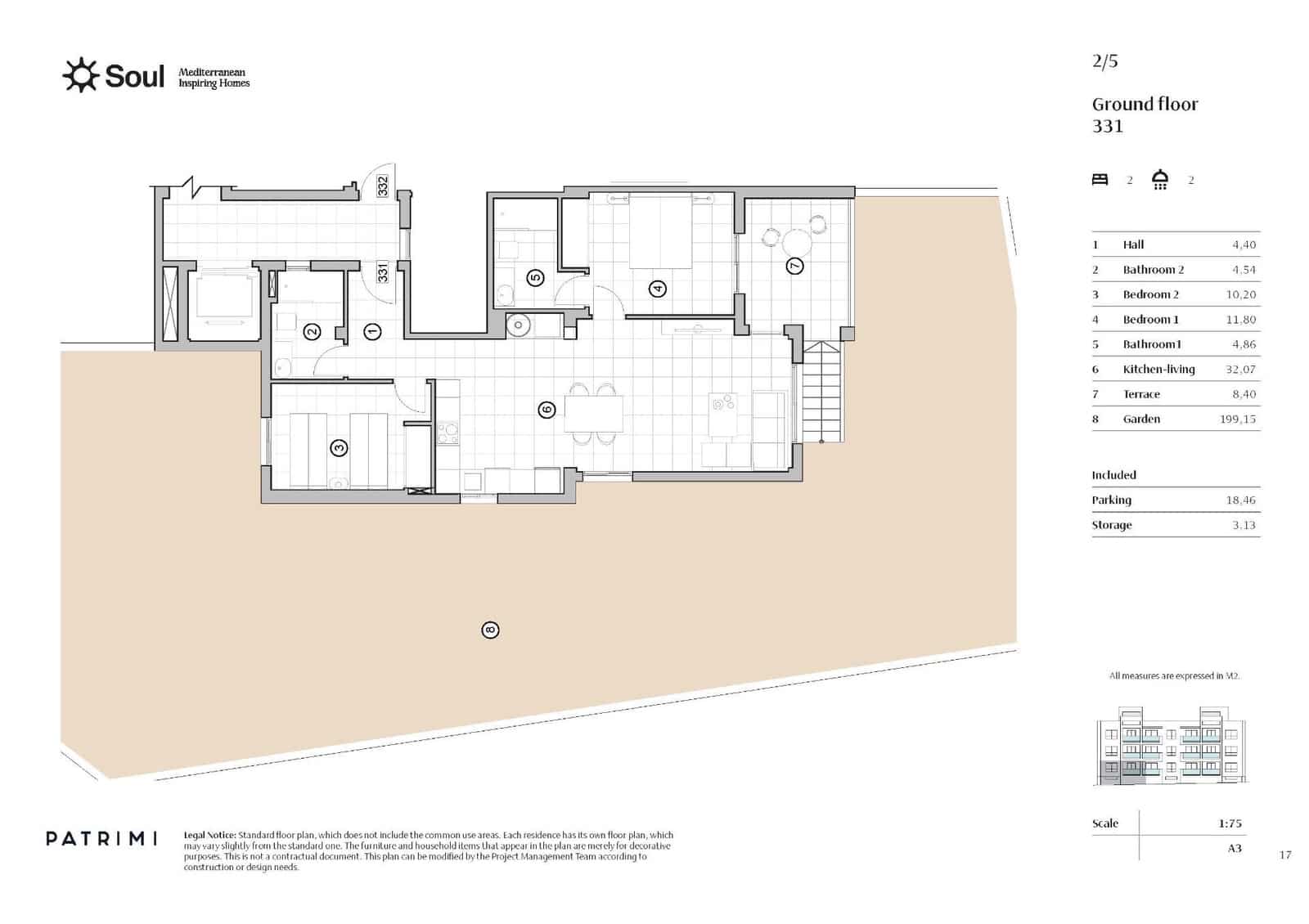2 bedroom Apartment for sale in Orihuela Costa with pool garage - € 265,000 (Ref: 8093819)
