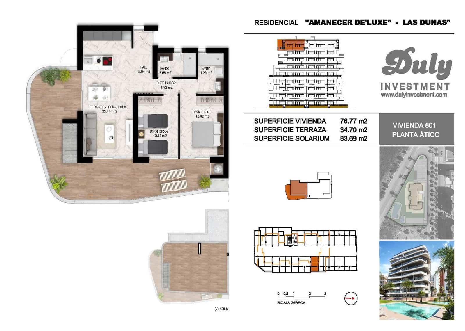 2 bedroom Apartment for sale in Guardamar del Segura with pool garage - € 299,000 (Ref: 8199632)