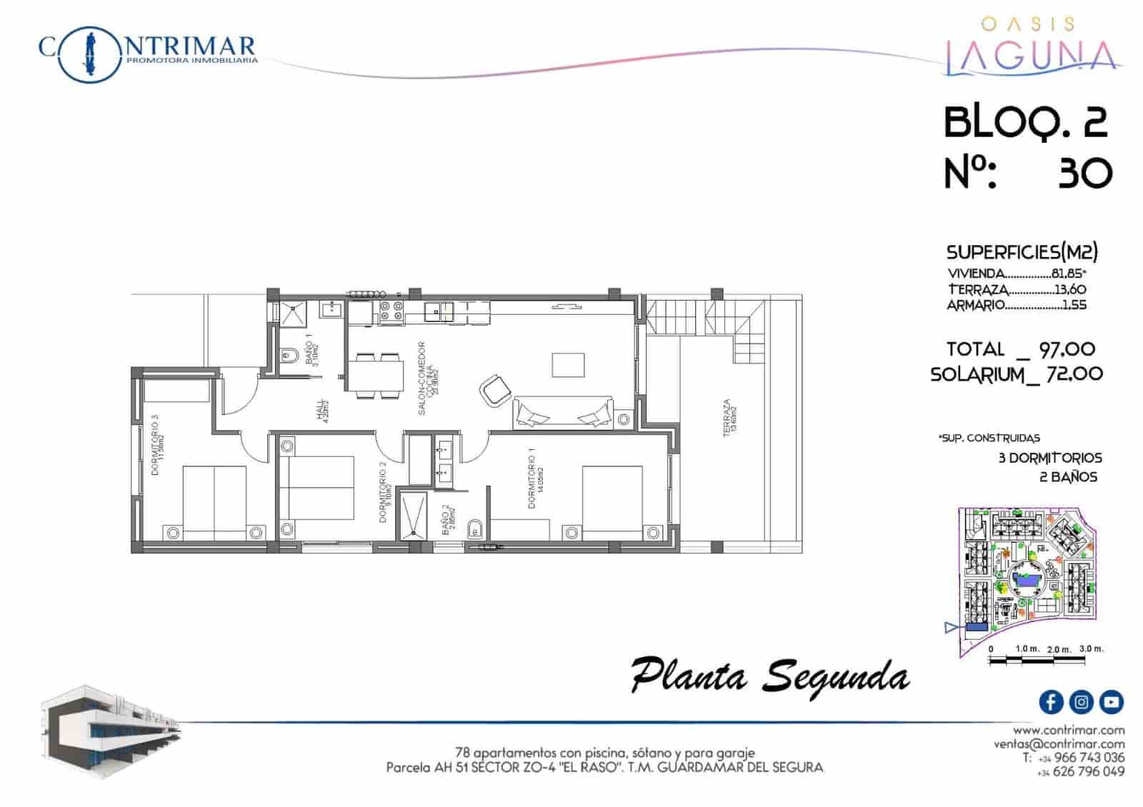 2 camera da letto Appartamento in vendita in El Raso con piscina garage - 225.000 € (Rif: 8373863)