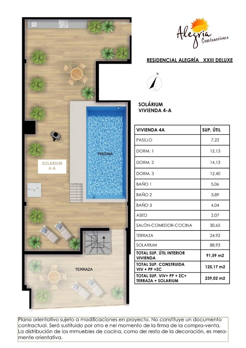 Apartamento de 3 habitaciones en Torrevieja en venta con piscina garaje - 345.000 € (Ref: 8421588)
