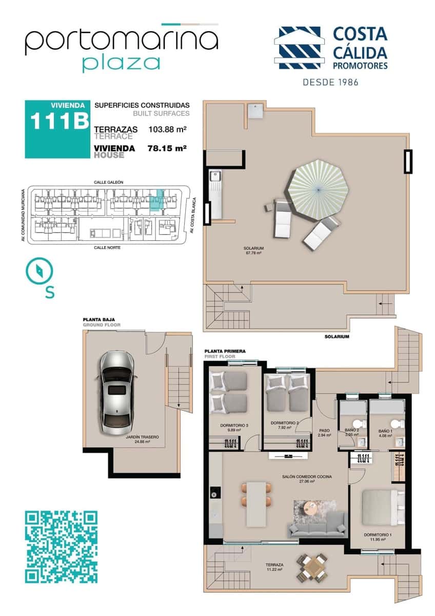 3 soveværelse Rækkehus til salg i Torre de la Horadada - € 365.000 (Ref: 8430777)