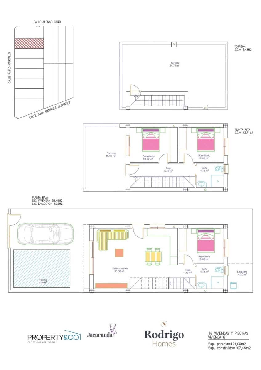 3 soverom Rekkehus til salgs i San Pedro del Pinatar med svømmebasseng - € 345 000 (Ref: 8595064)
