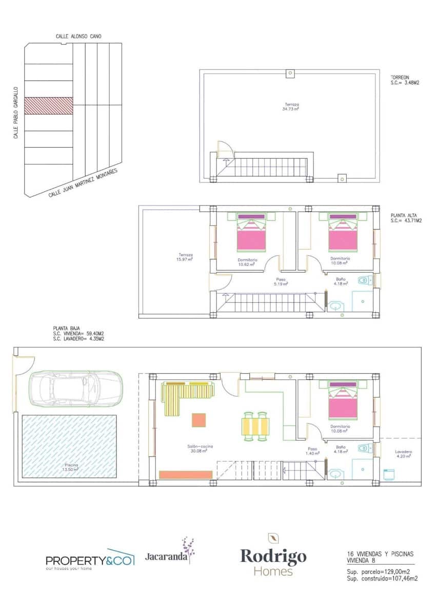 3 soverom Rekkehus til salgs i San Pedro del Pinatar med svømmebasseng - € 345 000 (Ref: 8595064)