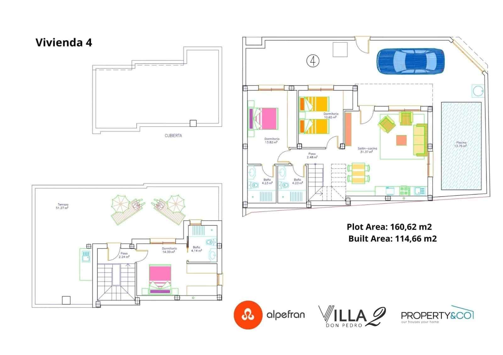 3 bedroom Villa for sale in San Pedro del Pinatar with pool - € 349,900 (Ref: 8595066)