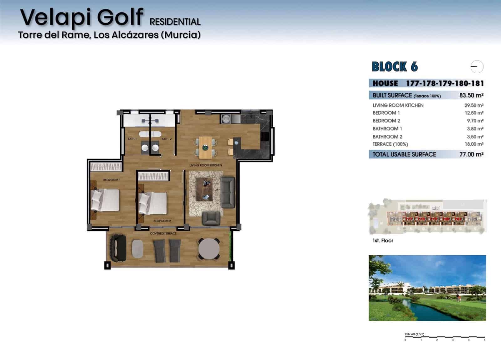 2 bedroom Apartment for sale in Los Alcazares with pool garage - € 260,000 (Ref: 8778627)