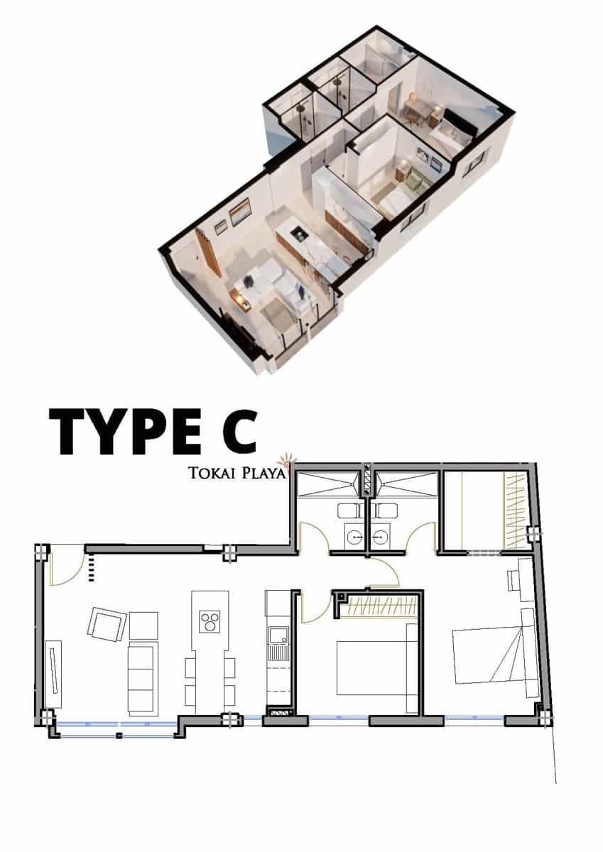 2 soverom Leilighet til salgs i Lo Pagan med svømmebasseng - € 244 950 (Ref: 8817864)