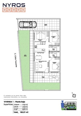 3 sovrum Lägenhet till salu i Pilar de la Horadada med pool - 255 000 € (Ref: 8836939)