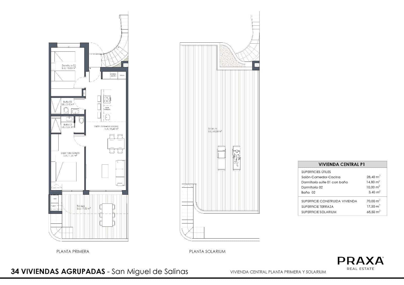 2 soverom Bungalow til salgs i San Miguel de Salinas med svømmebasseng - € 199 000 (Ref: 8838529)