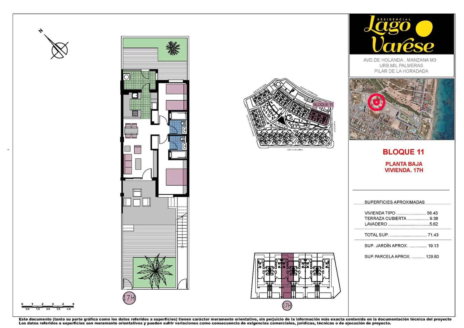 3 sypialnia Apartament na sprzedaż w Pilar de la Horadada z basenem - 325 000 € (Ref: 8838530)