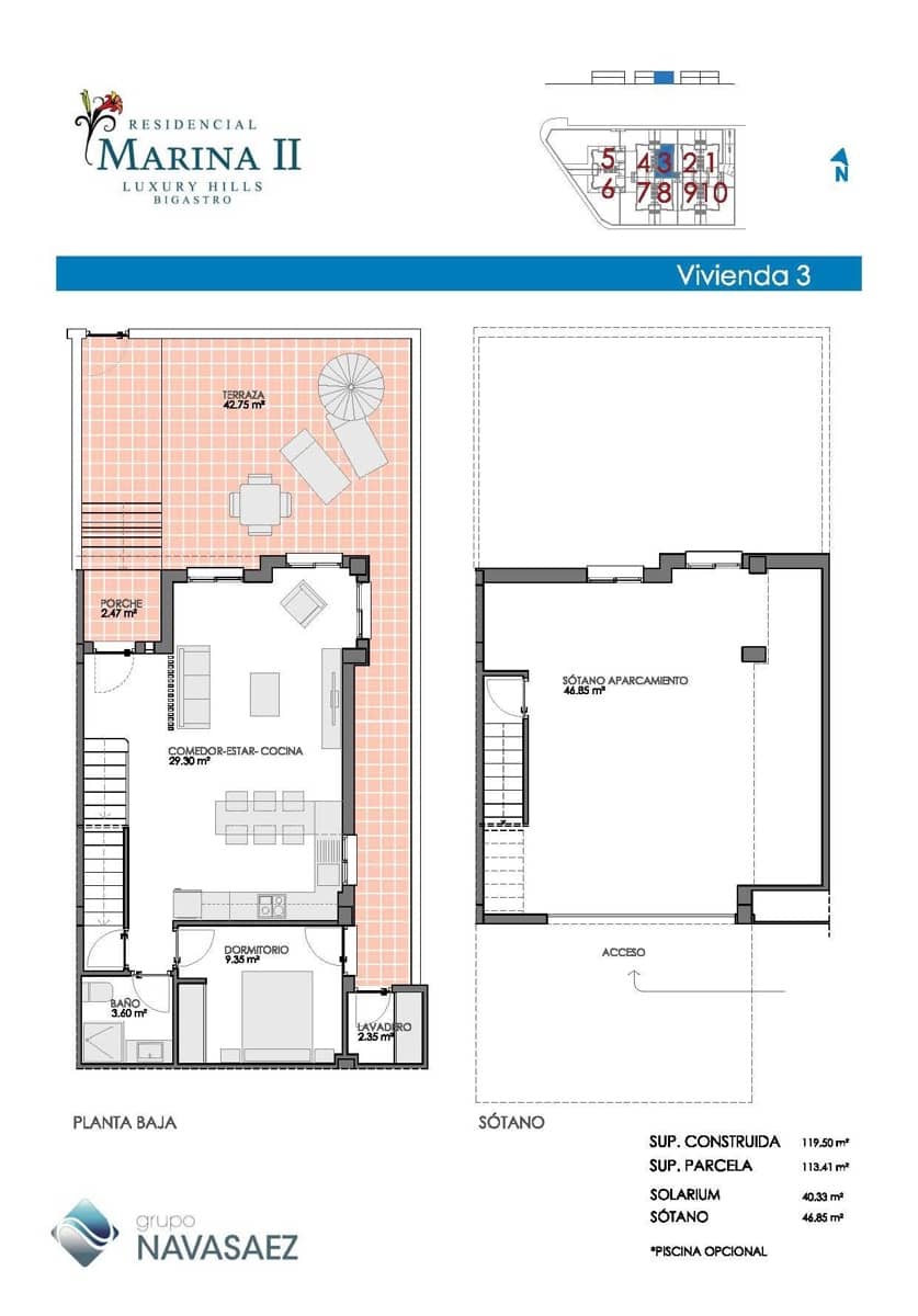 4 soveværelse Semi-Rækkehus til salg i Bigastro med garage - € 269.900 (Ref: 8841079)