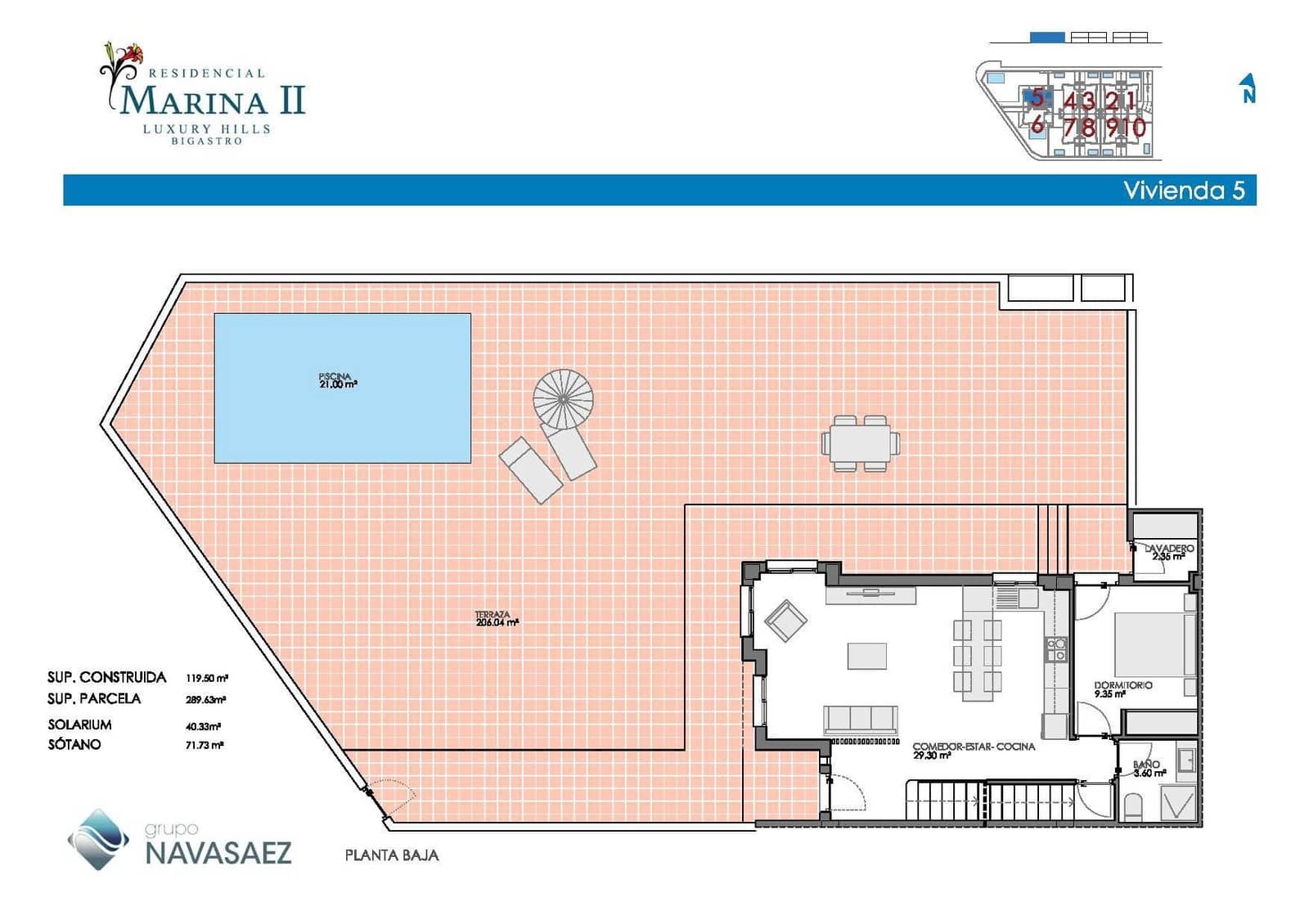 4 soveværelse Semi-Rækkehus til salg i Bigastro med garage - € 269.900 (Ref: 8841079)