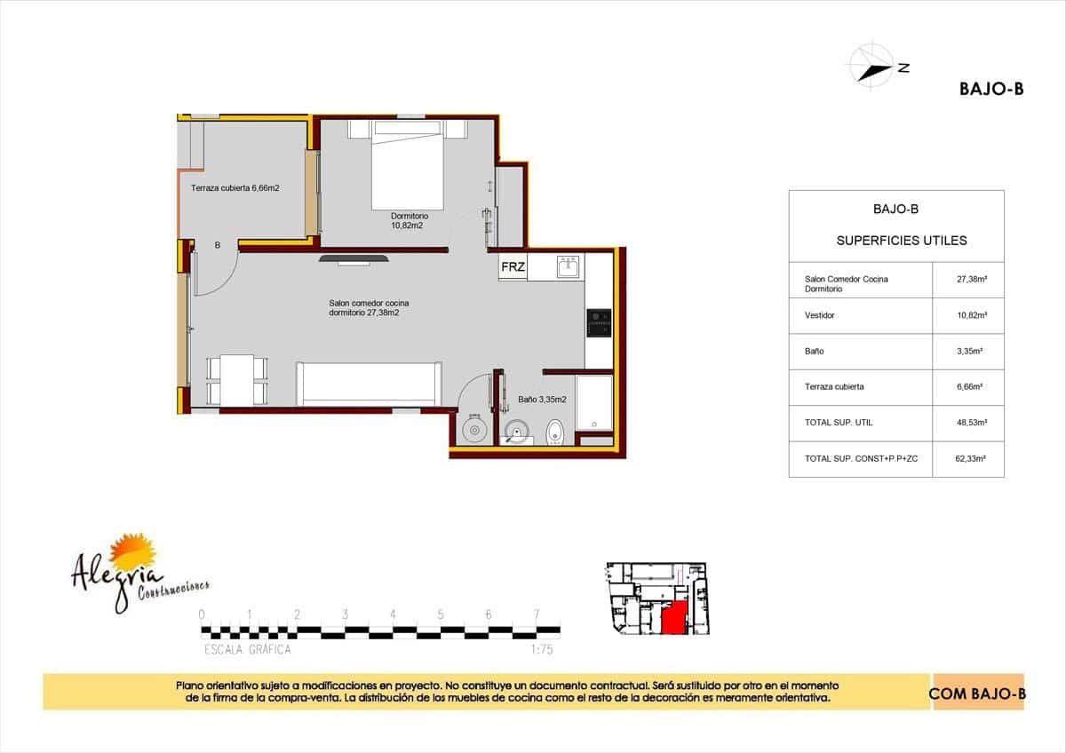 1 bedroom Apartment for sale in Torrevieja with pool - € 185,000 (Ref: 8970503)