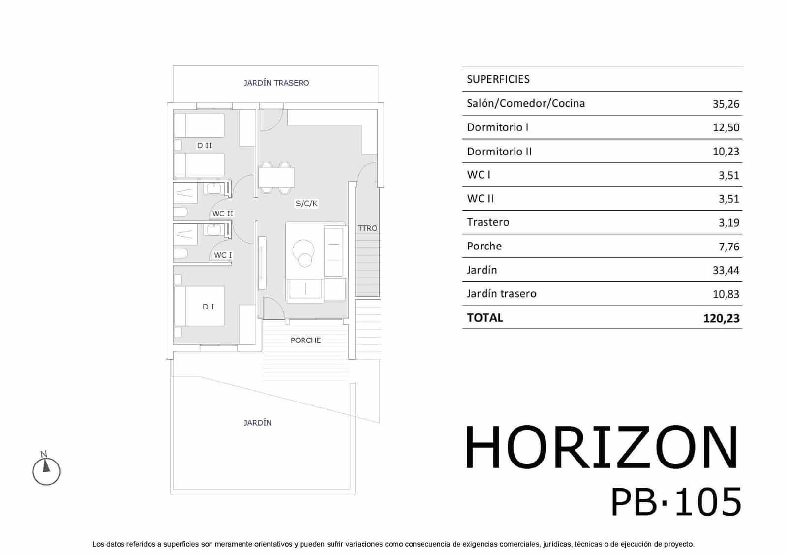 2 soverom Bungalow til salgs i San Miguel de Salinas med svømmebasseng - € 199 900 (Ref: 9026462)