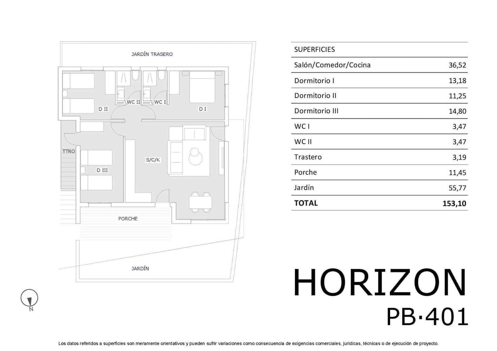 2 soverom Bungalow til salgs i San Miguel de Salinas med svømmebasseng - € 199 900 (Ref: 9026462)