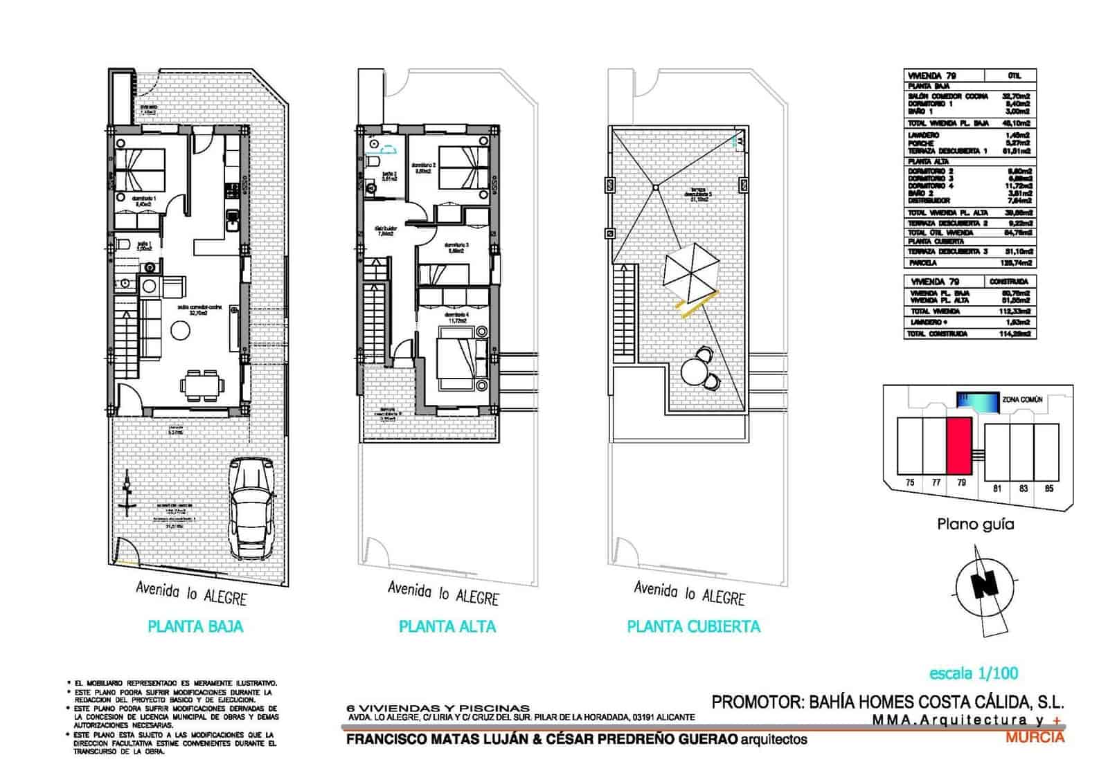 3 bedroom Terraced Villa for sale in Pilar de la Horadada with pool - € 354,900 (Ref: 9032360)