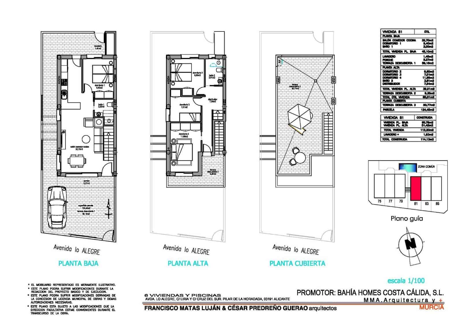 3 bedroom Terraced Villa for sale in Pilar de la Horadada with pool - € 354,900 (Ref: 9032360)