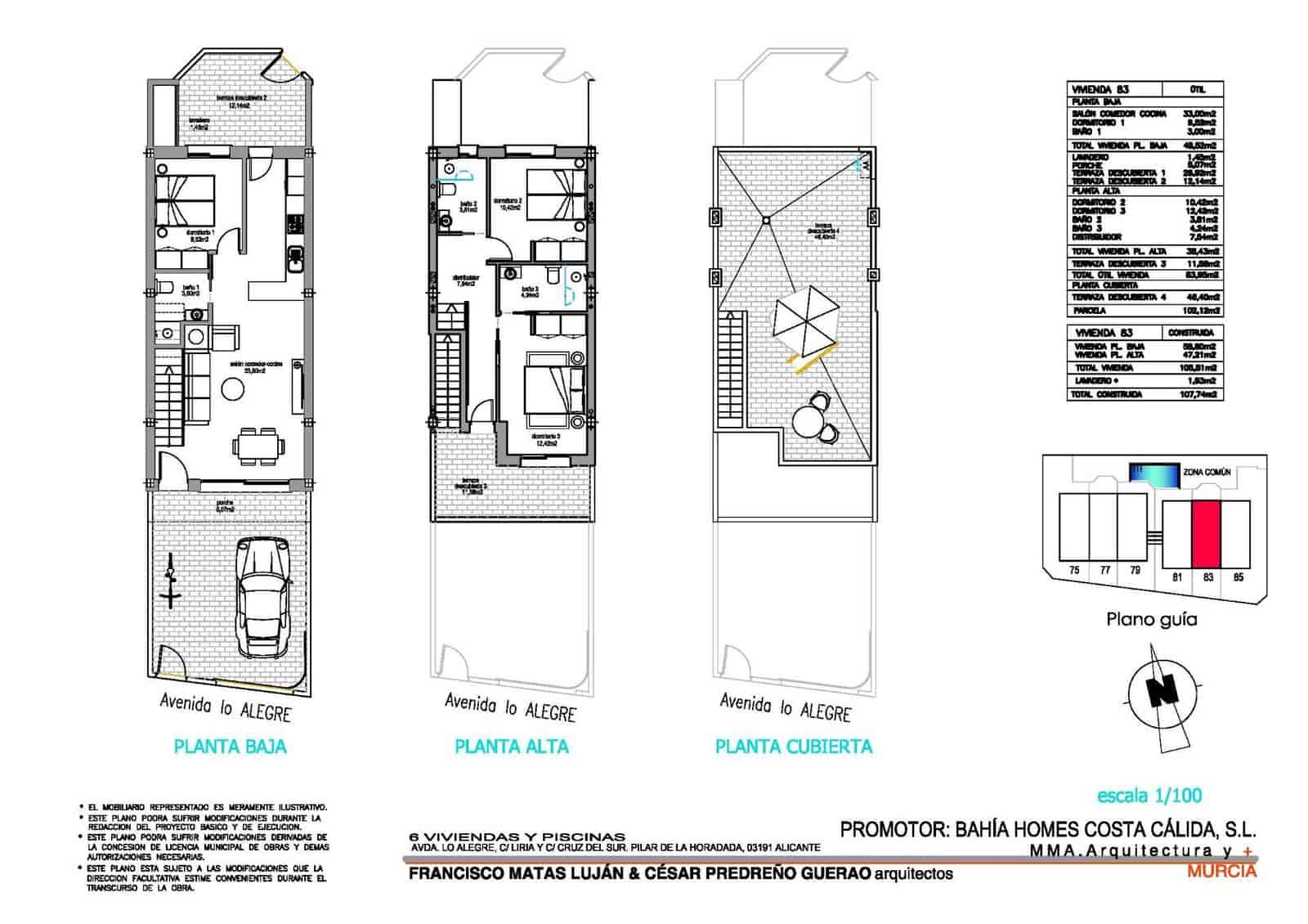 3 bedroom Terraced Villa for sale in Pilar de la Horadada with pool - € 354,900 (Ref: 9032360)