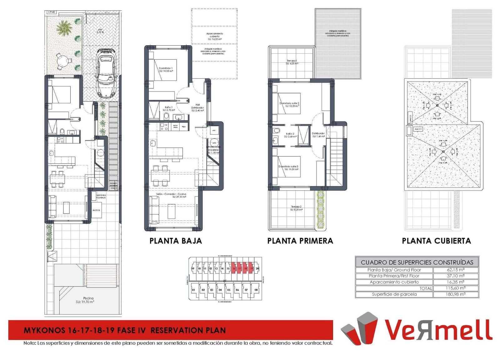 3 sovrum Villa till salu i Los Alcazares med pool - 399 900 € (Ref: 9162385)