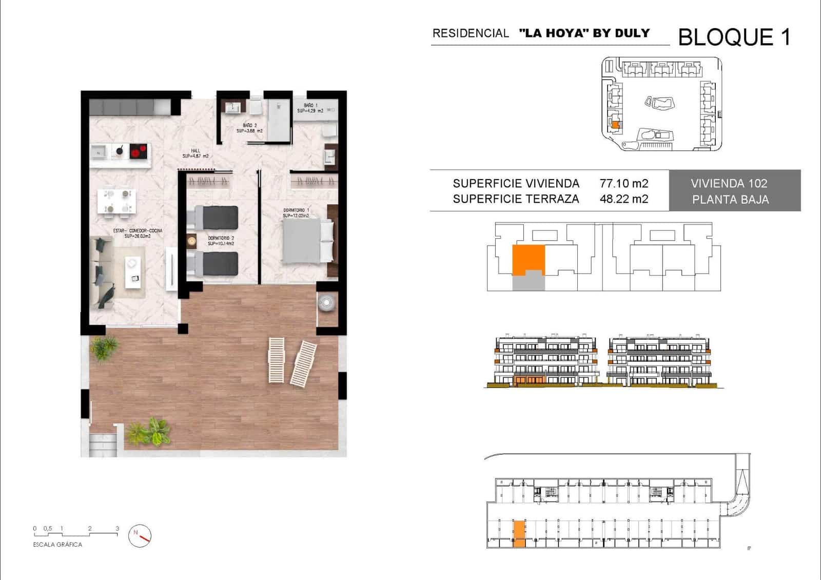 2 sovrum Lägenhet till salu i Torrevieja med pool garage - 274 000 € (Ref: 9257402)