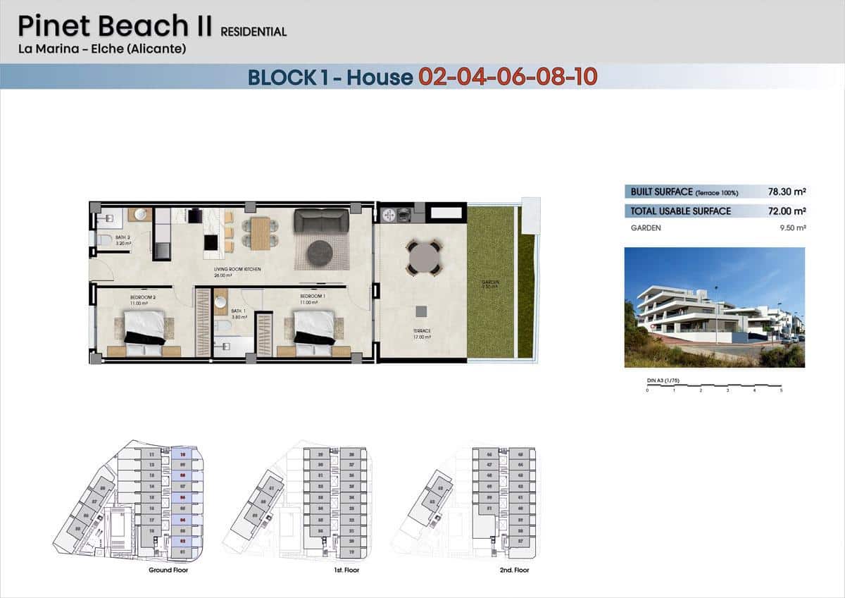 2 camera da letto Appartamento in vendita in El Pinet con piscina - 246.000 € (Rif: 9427338)