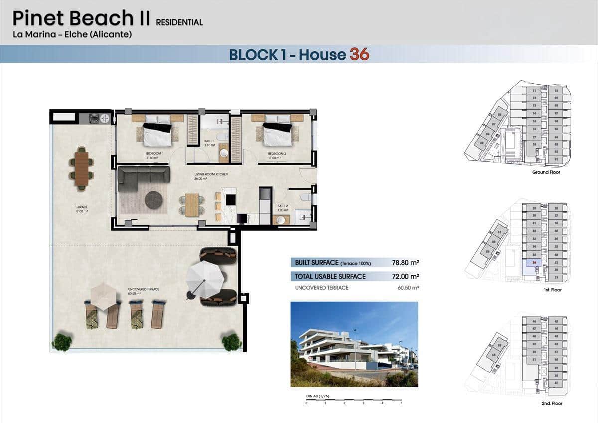 2 camera da letto Appartamento in vendita in El Pinet con piscina - 246.000 € (Rif: 9427338)